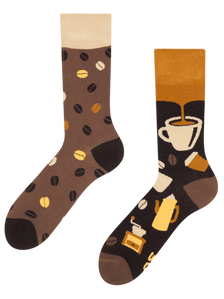 Lustige Bambussocken Kaffeebohnen