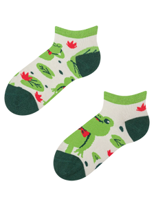 Lustige Knöchelsocken für Kinder Kleiner Frosch