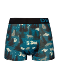 Gekürzte Boxershorts für Männer Wolf und Mond