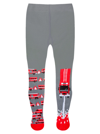 Rutschfeste Strumpfhosen für Kinder Feuerwehrleute in Aktion
