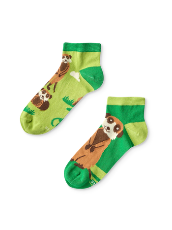 Lustige Knöchelsocken für Kinder Erdmännchen