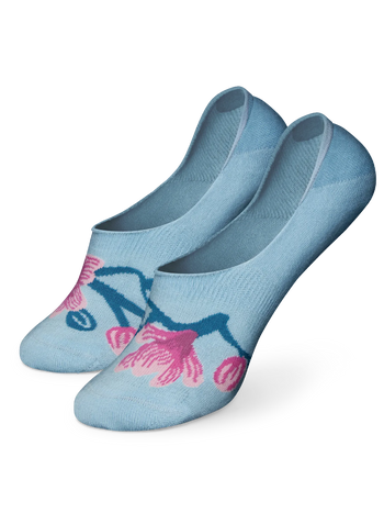 Lustige No-Show-Socken Orchidee