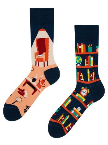 Lustige Socken Bibliothek
