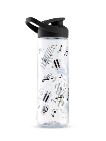 Lustige Wasserflasche Klaviermusik 700 ml