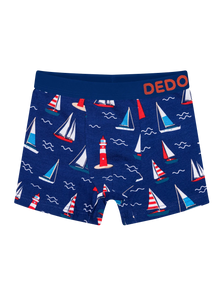 Lustige Boxershorts für Jungen Leuchtturm und Segelboote