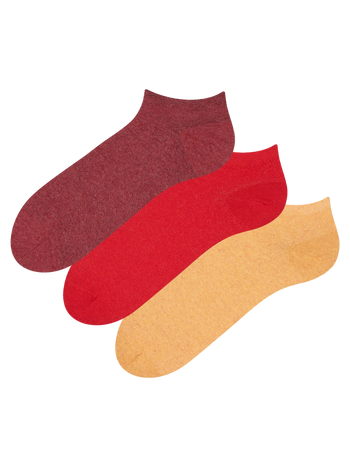 3er-Pack Knöchelsocken aus recycelter Baumwolle Extrovertiert