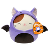 Squishmallows Cam die Katze in lila Fledermauskostüm, 20 cm