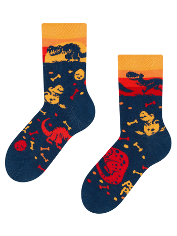 Lustige Kindersocken Welt der Dinosaurier