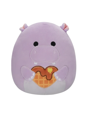 Squishmallows Hanna das lila Nilpferd mit Herz, 20 cm