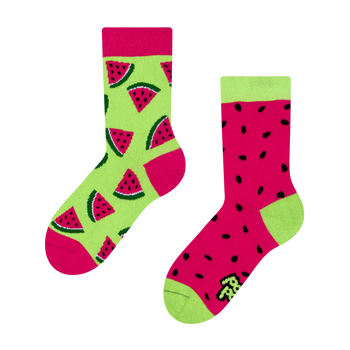 Lustige Kindersocken Wassermelone
