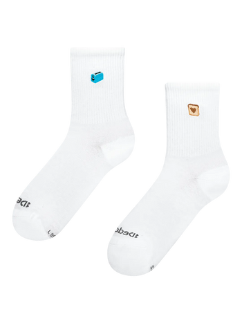 Gerippte Mid-Calf-Socken Love Served Warm