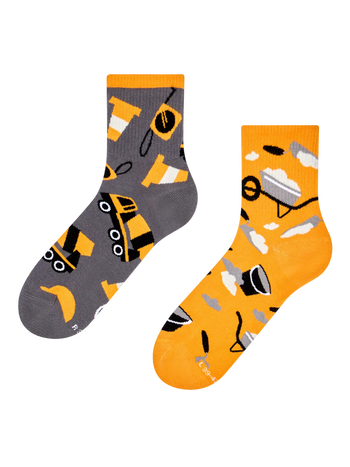 Lustige Crewsocken Bauarbeiter