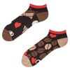 Lustige Knöchelsocken Kaffeeliebe