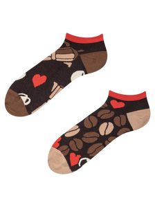 Lustige Knöchelsocken Kaffeeliebe