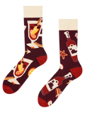 Lustige warme Socken Glühwein