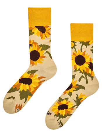 Lustige Bambussocken Blühende Sonnenblume