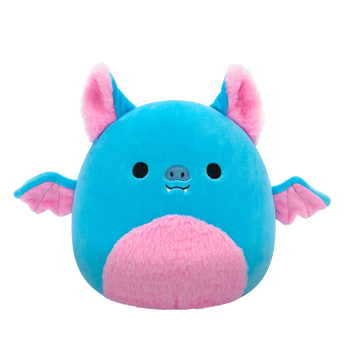 Squishmallows Boyle die blaue Fruchtfledermaus mit rosa Bauch, 20 cm
