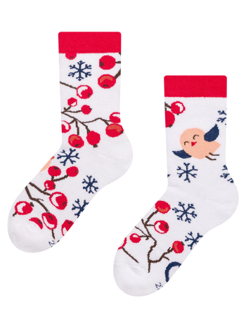 Lustige warme Socken für Kinder Winterbeeren