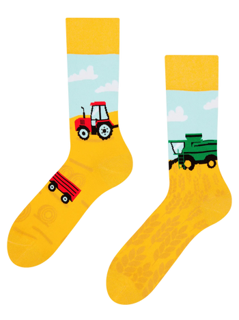 Lustige Socken Traktor