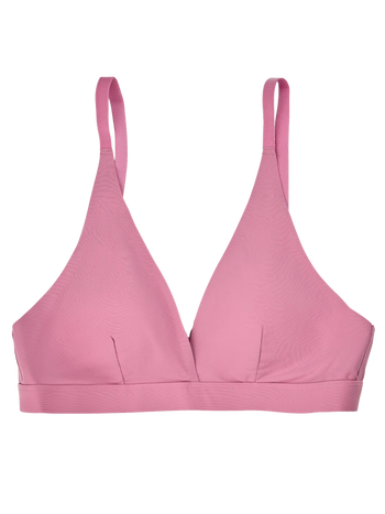 Alte Rose Bralette in Triangelform für Damen