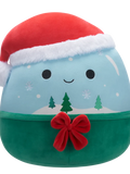 Squishmallows Ezekiel die Weihnachtsschneekugel, 20 cm