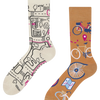 Lustige Socken Stadtfahrrad