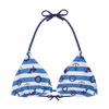 Lustiger Bikinioberteil in Triangelform Marinestreifen