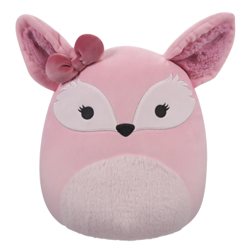 Squishmallows Miracle der rosa Fennec-Fuchs mit Schleife, 30 cm
