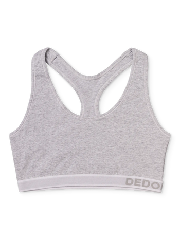 Grau melierte Damenbralette
