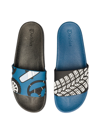 Lustige Pantoletten Fahrer