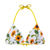Lustiges Bikinioberteil in Triangelform Sonnige Sonnenblume