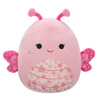 Squishmallows Mogo der rosa Schmetterling mit Sakura-Blütenbauch, 20 cm