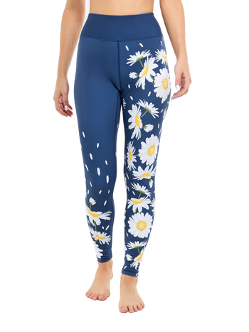 Lustige Sportleggings Frühlingsgänseblümchen