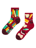 Lustige Crewsocken Ein offenes Buch