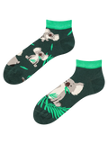 Lustige Knöchelsocken Koala und Blätter