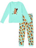 Lustiger Pyjama für Frauen Eichhörnchen im Wald