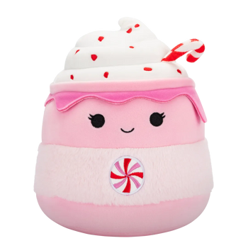 Squishmallows Ethel die rosa Zuckerstange Heiße Schokolade, 20 cm