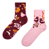 Lustige Crewsocken Vögel und Beeren