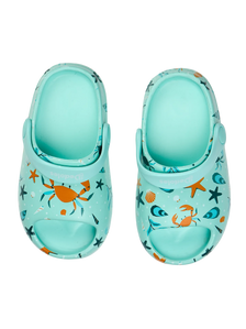 Lustige Baby-Clog-Sandalen mit dicker Sohle Muscheln