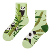 Lustige Crewsocken Pandas und Bambus