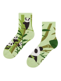 Lustige Crewsocken Pandas und Bambus
