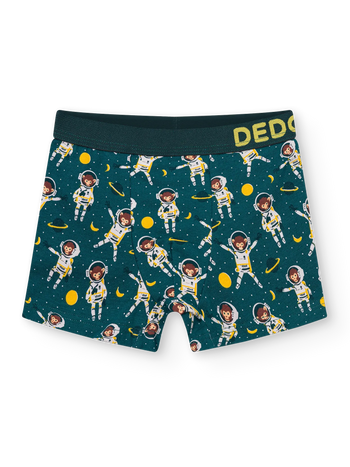 Lustige Boxershorts für Jungen Affe der Astronaut