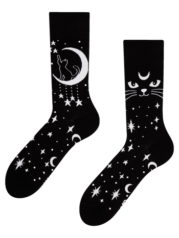 Lustige Socken Mystische Katze