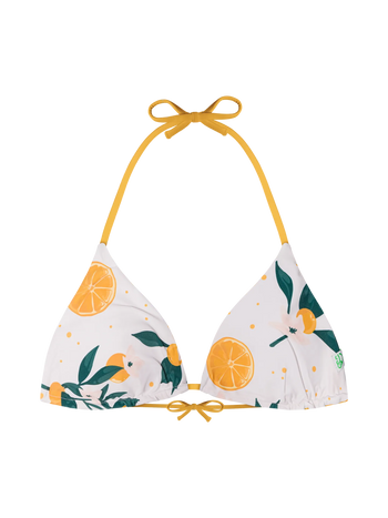 Lustiger Bikinioberteil in Triangelform Orangen