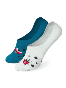 Lustige No-Show-Socken Marienkäfer und Punkte