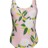 Lustiger einteiliger Damenbadeanzug Weiße Rosen