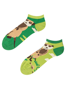 Lustige Knöchelsocken Erdmännchen
