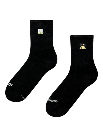 Gerippte Mid-Calf-Socken Offline
