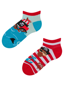 Lustige Knöchelsocken für Kinder Pirat