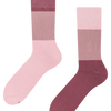 Warme Socken Alte Rose Dreifarbig